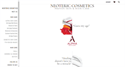Desktop Screenshot of neotericcosmetics.com